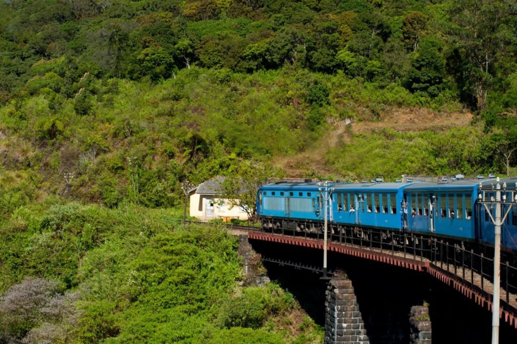 Famous blue train in Sri Lanka,