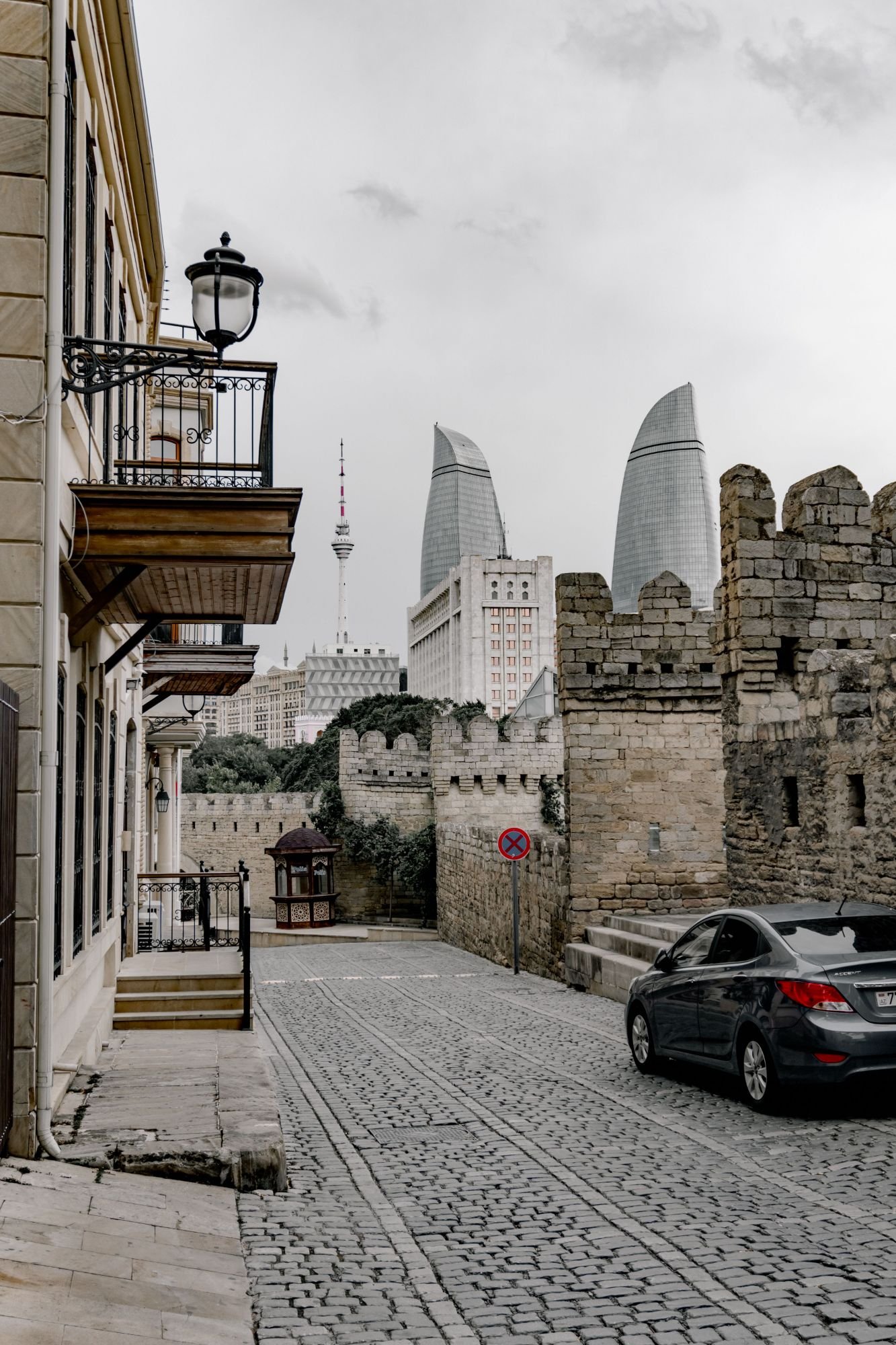 Baku Azerbaijan Flame Tower Travel