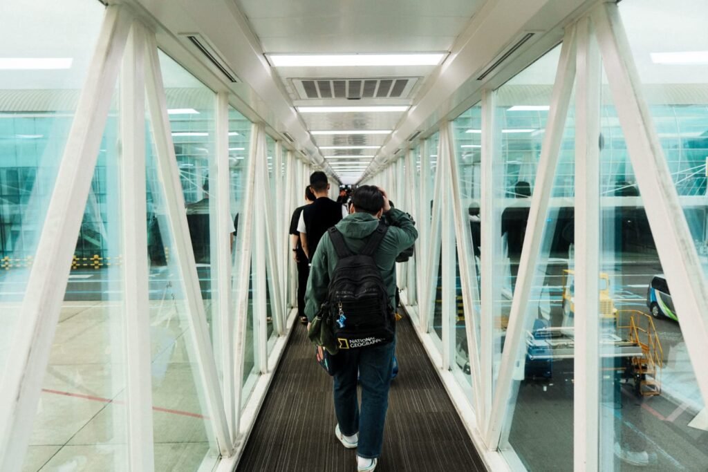 Travelers boarding a flight for Skardu travel guide route
